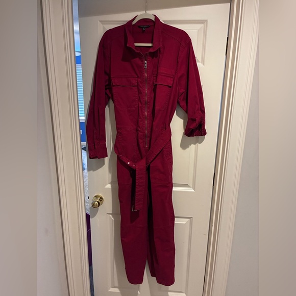 Banana Republic Coverall Utility Jumpsuit - Dark Red - Picture 1 of 2